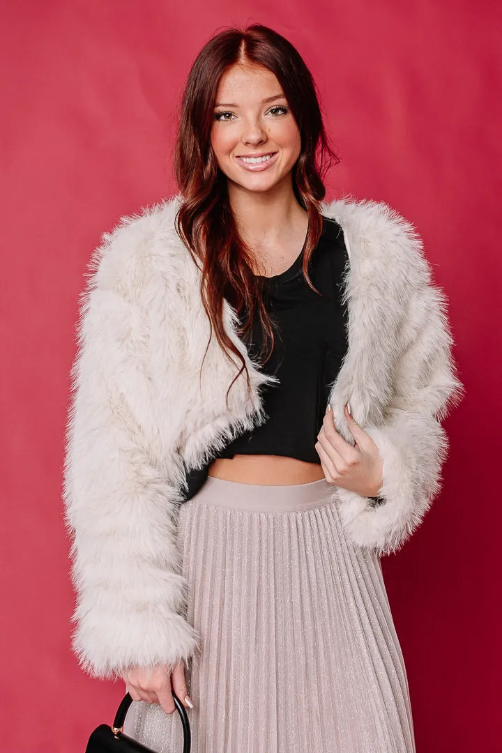 Exuding Luxury Faux Fur Cropped Jacket