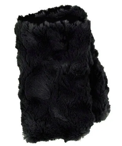 Fingerless / Texting Gloves, Reversible - Luxury Faux Fur in Highland in Skye