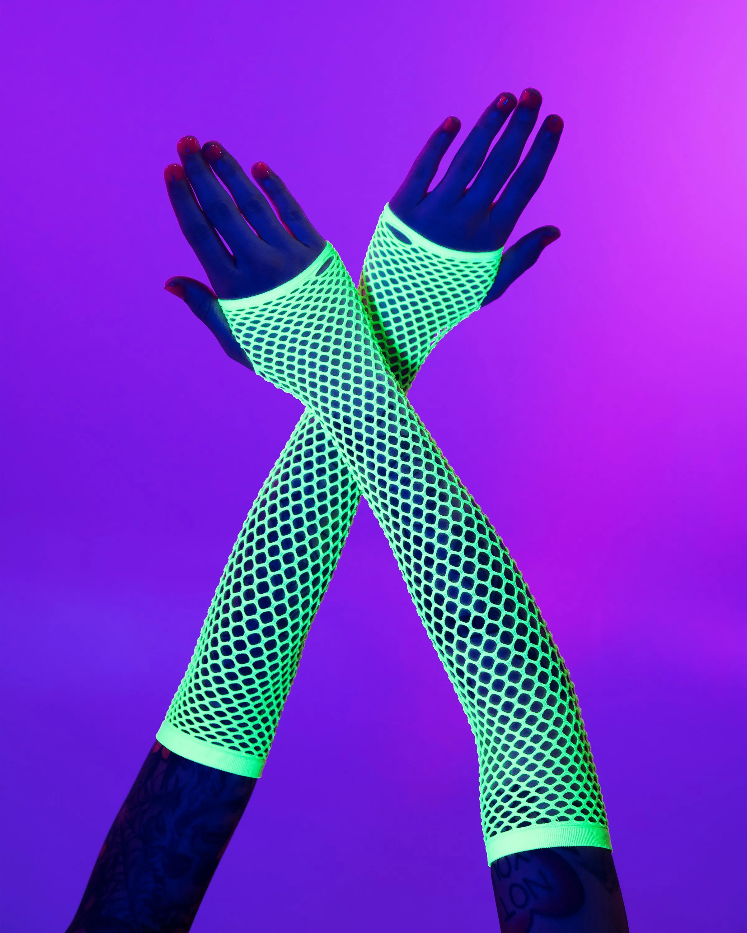 Fishnet Fingerless Gloves