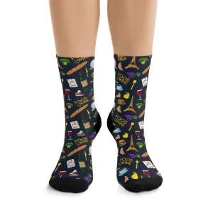 Food And Wine Socks