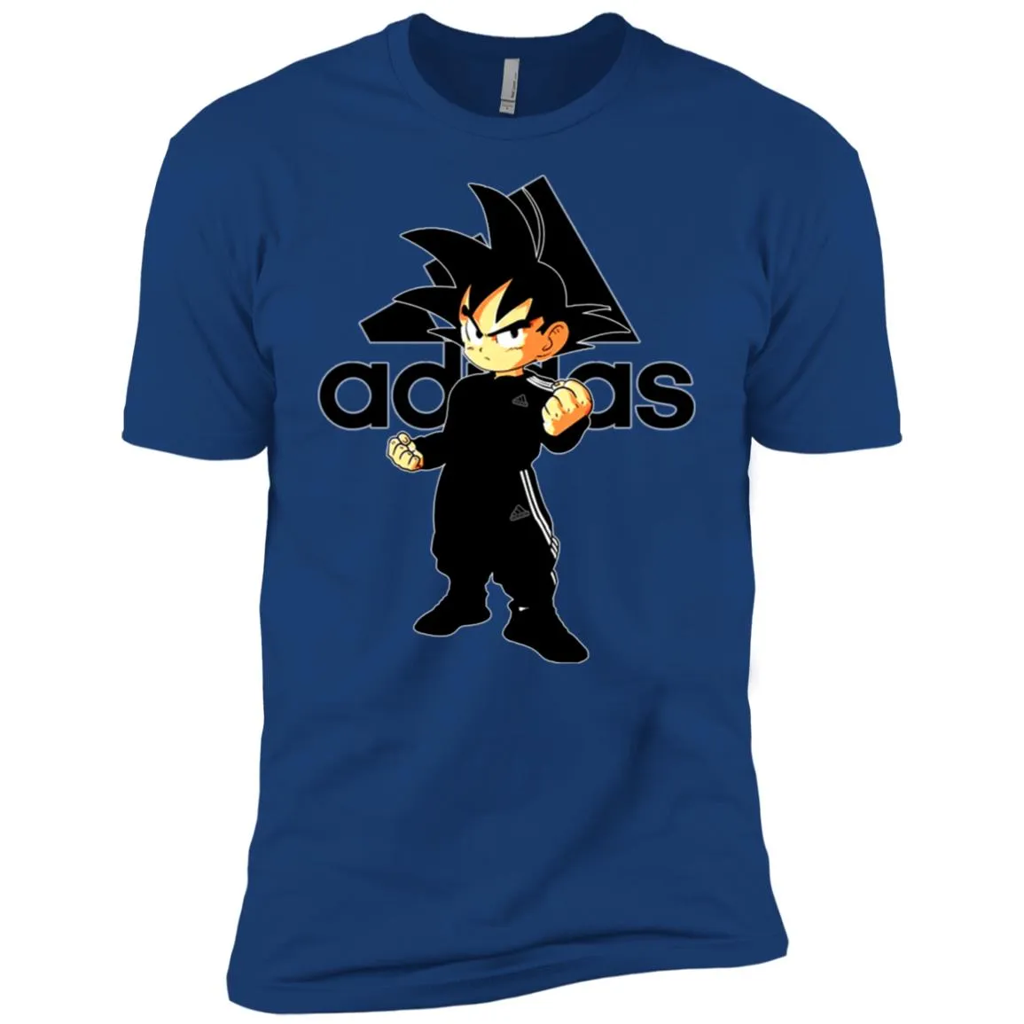 Goku Adidas Black T-shirt Men Short Sleeve T-Shirt