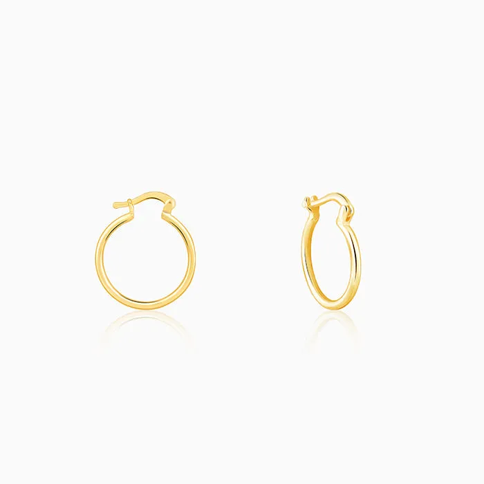 Golden Work Hoop Earrings