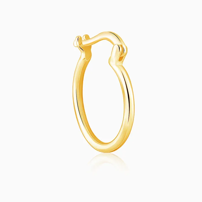 Golden Work Hoop Earrings