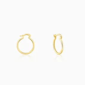 Golden Work Hoop Earrings