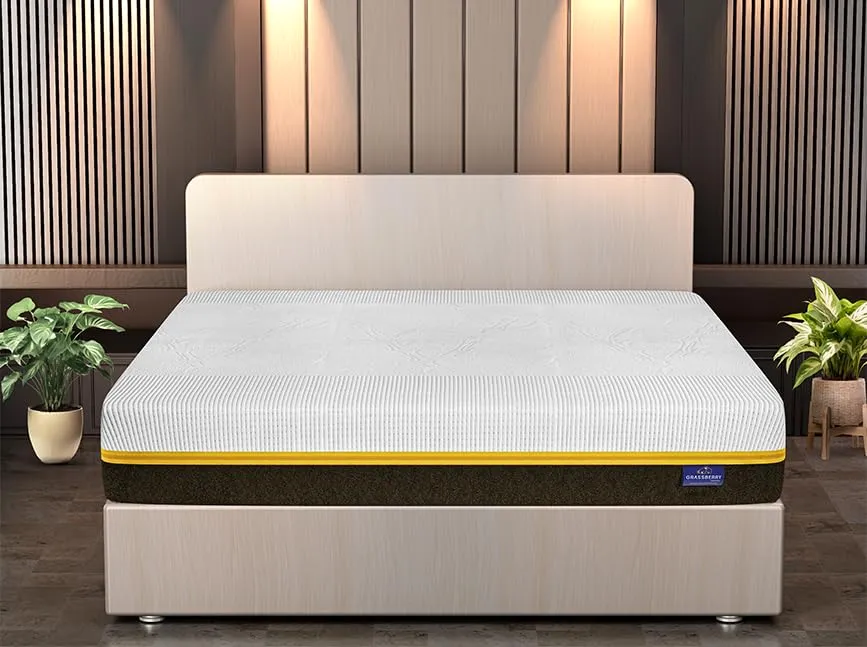 Grassberry Dual Comfort Natural Latex Mattress - Pure 100% Natural Latex with Bamboo Fabric(78x60x6)