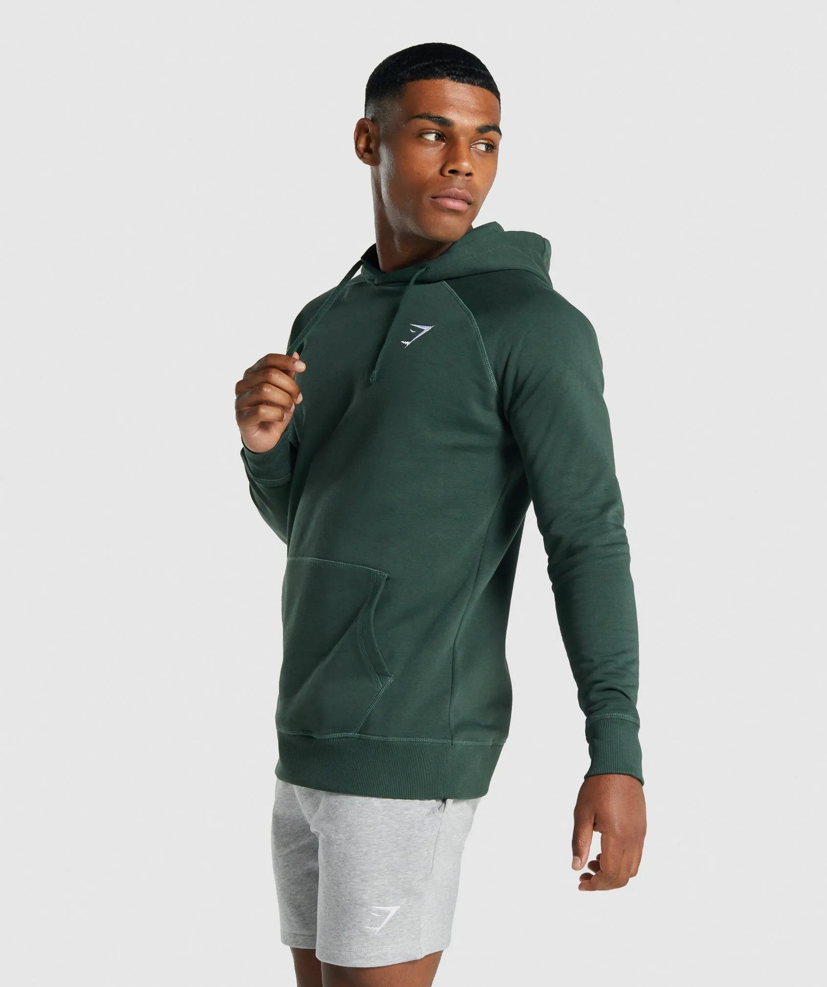 Gymshark Crest Hoodie - Dark Green