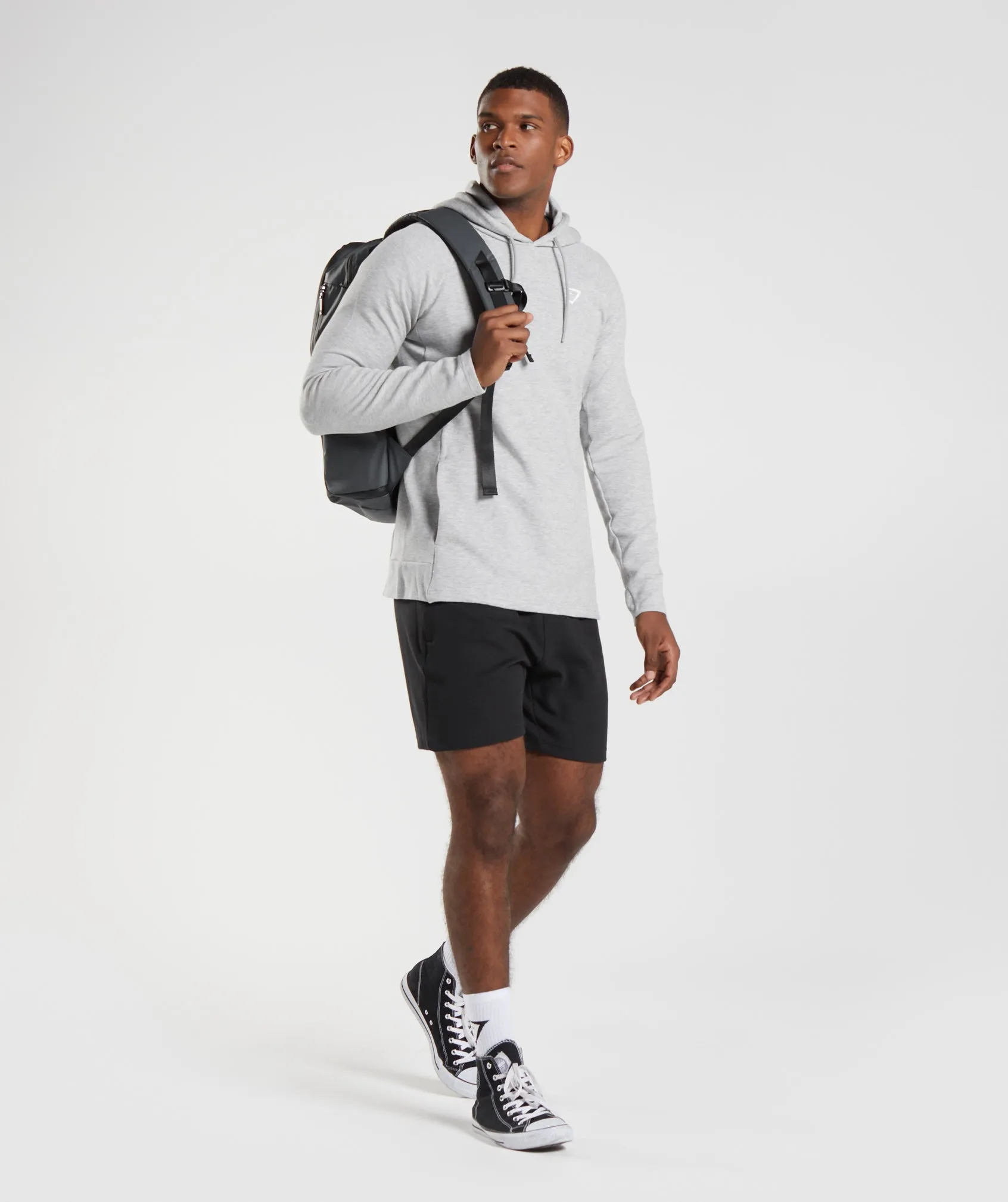 Gymshark React Hoodie - Light Grey Core Marl