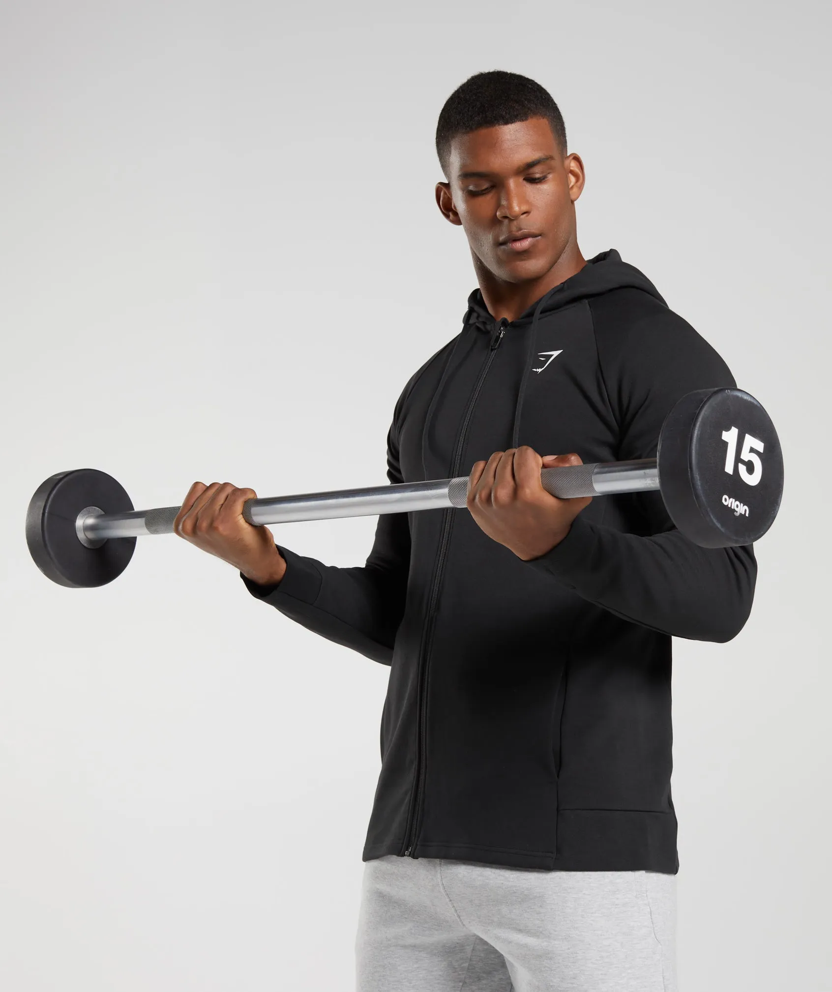 Gymshark React Zip Hoodie - Black