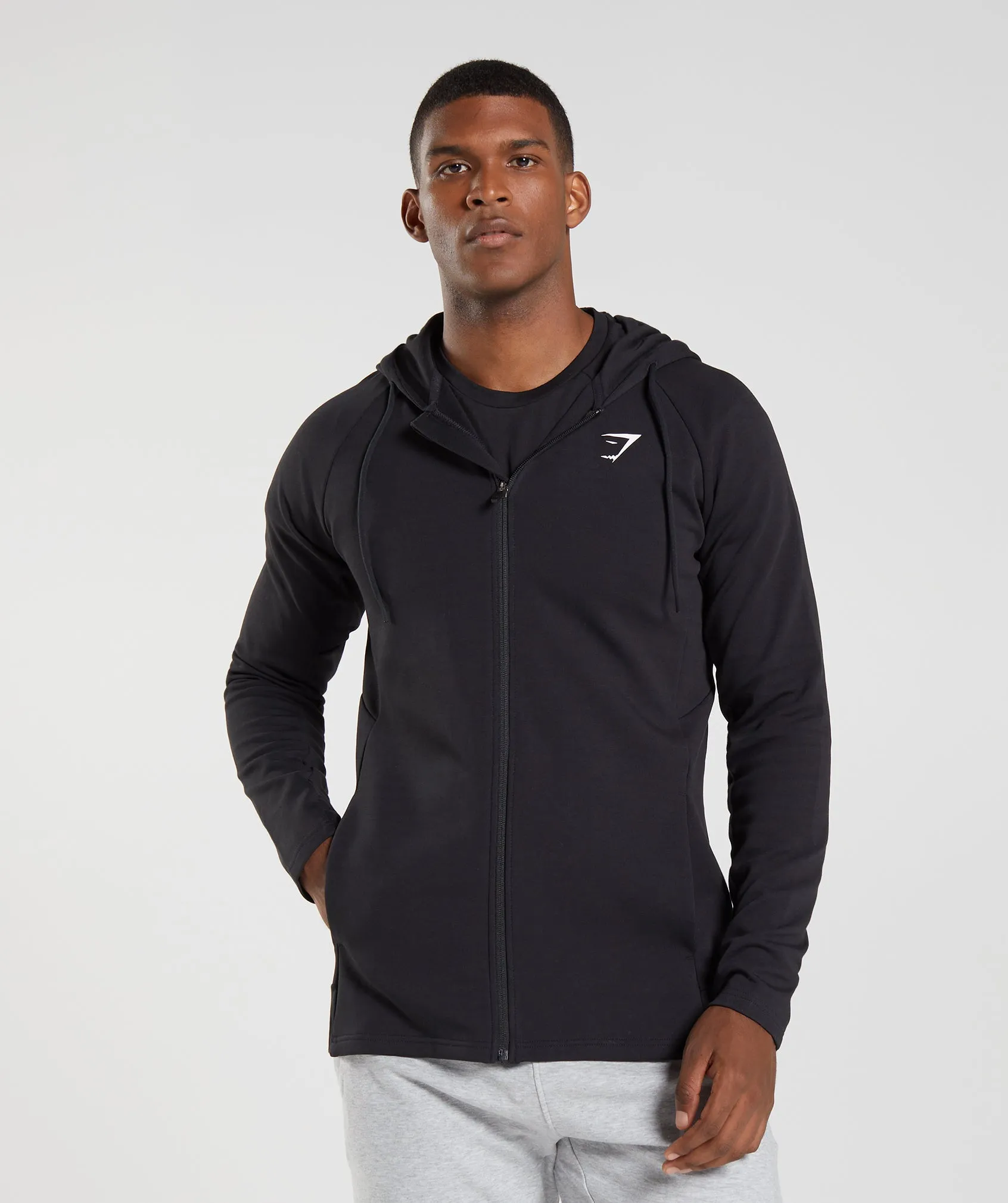 Gymshark React Zip Hoodie - Black