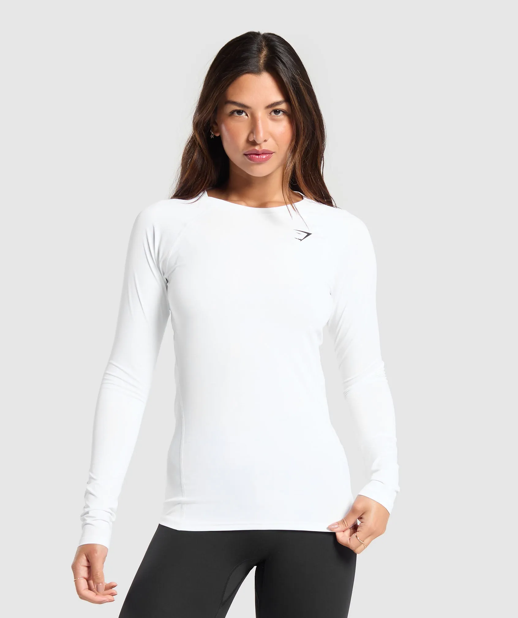 Gymshark Training Baselayer Long Sleeve Top - White