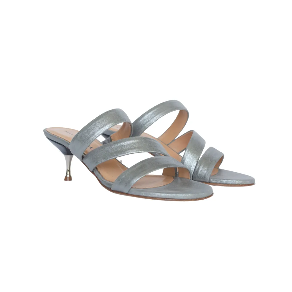 Halmanera Strappy Sandal With Kitten Heel