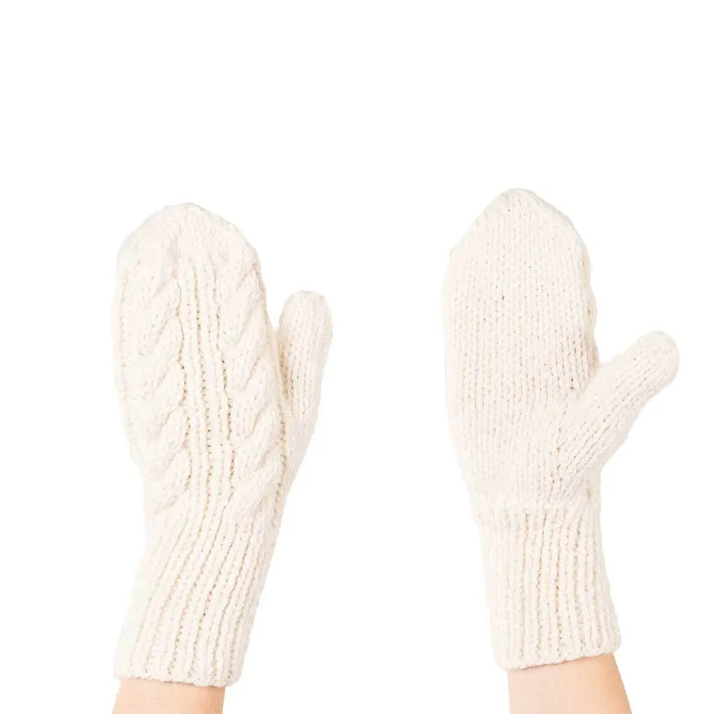 Hand Knit Alpaca Mitts