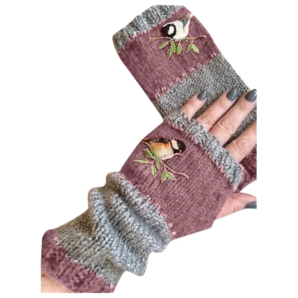 Hand knitted Bird Mittens by Style's Bug