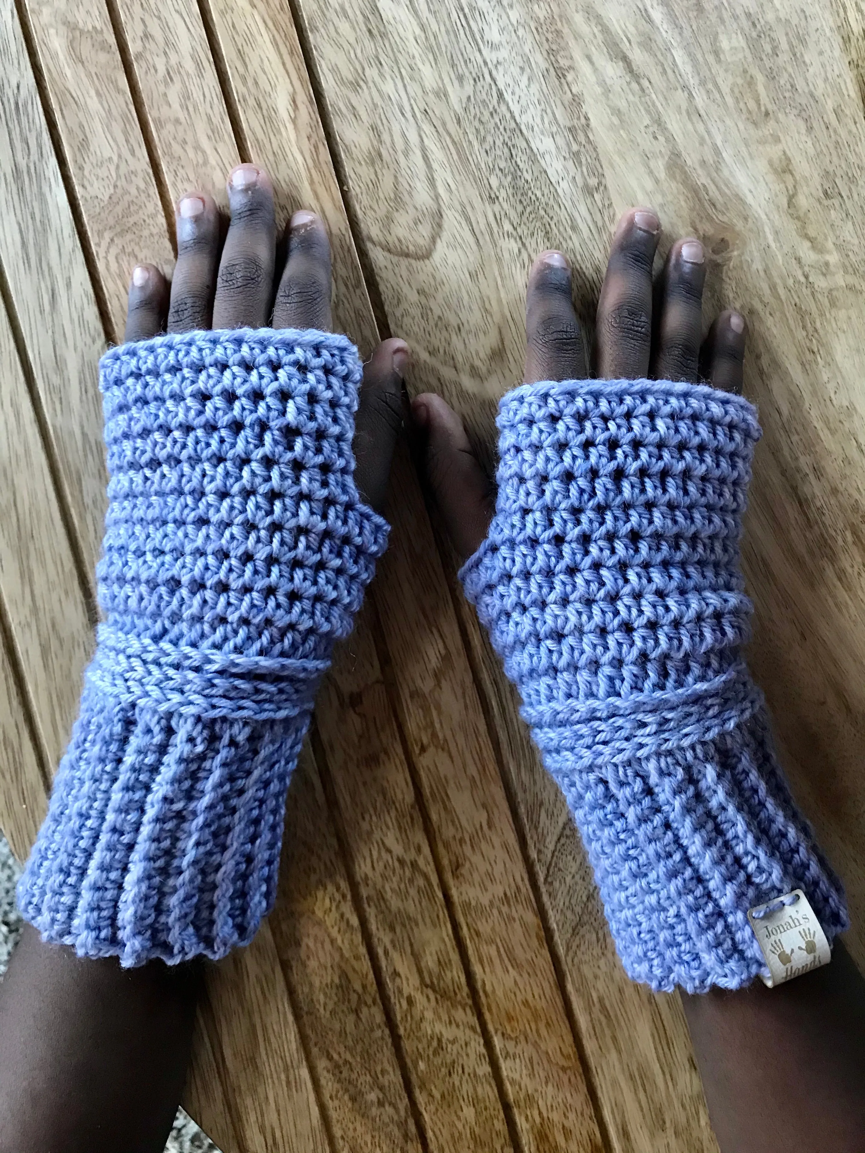 Handmade fingerless gloves made with Wool