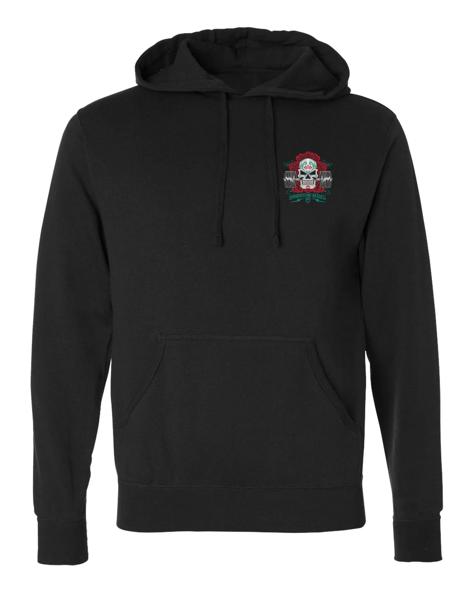 Hasta La Muerte - Version 2 - on Black Pullover Hoodie