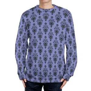 Haunted Mansion Wallpaper Unisex Crewneck Sweater