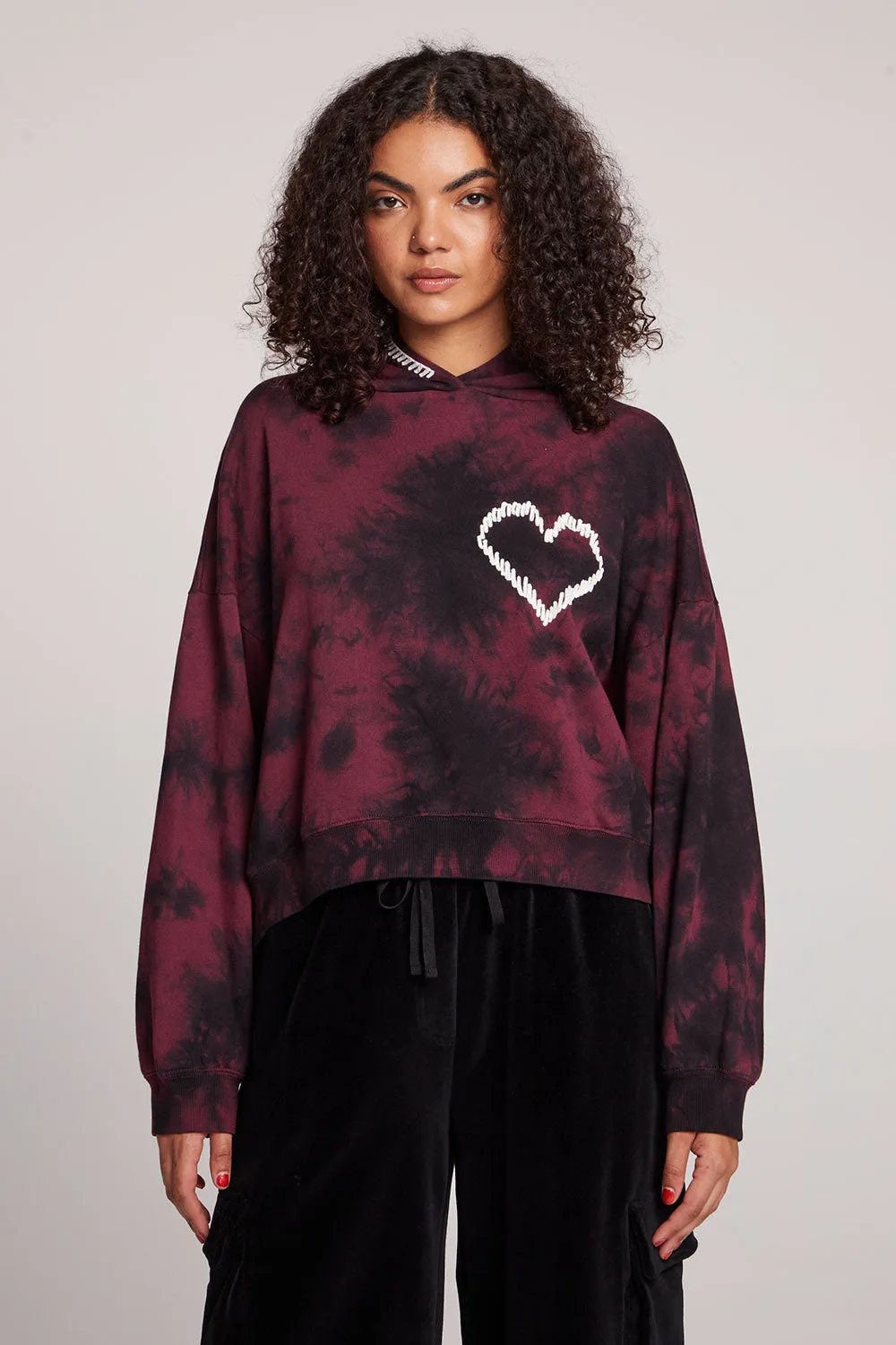 Heart Stitch Pullover Hoodie