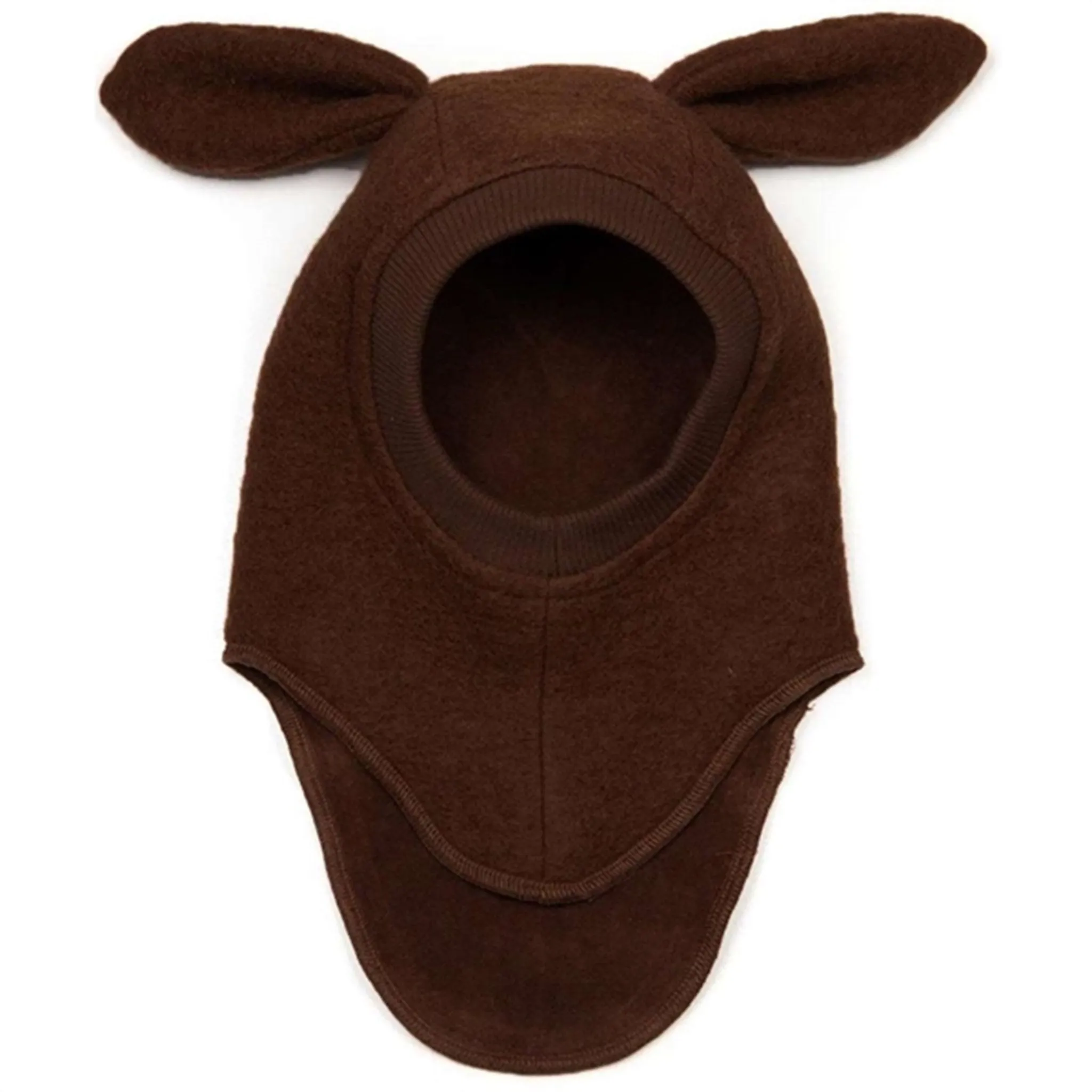 Huttelihut Wool Bunny Balaclava Dark Brown