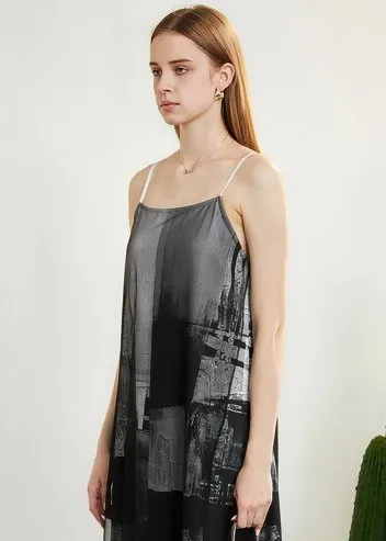 INK MESH SLIP DRESS