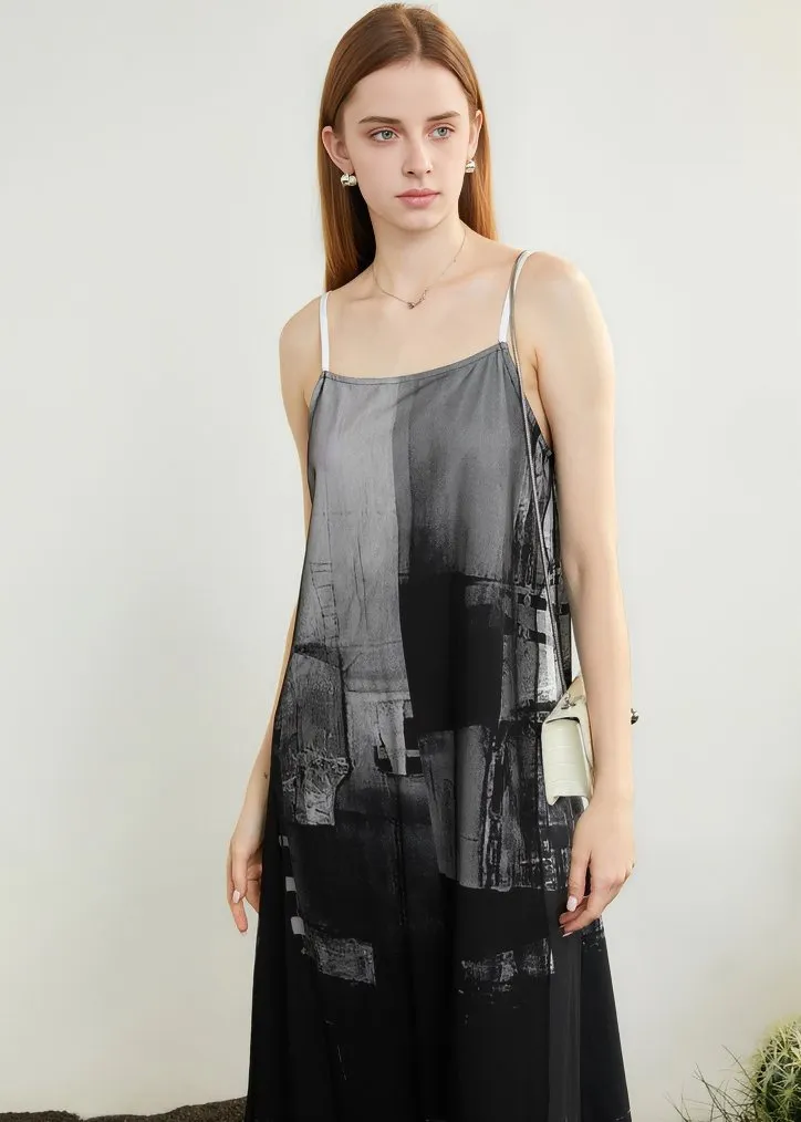 INK MESH SLIP DRESS