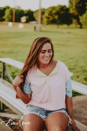 Kappa Delta Pastel Ringer PR Henley