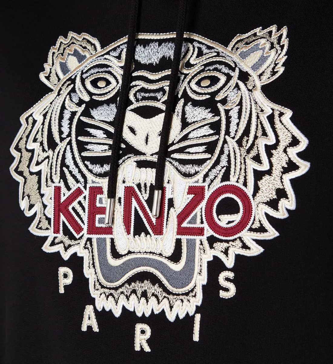 Kenzo Tiger Hoodie - Black/Gold/Red