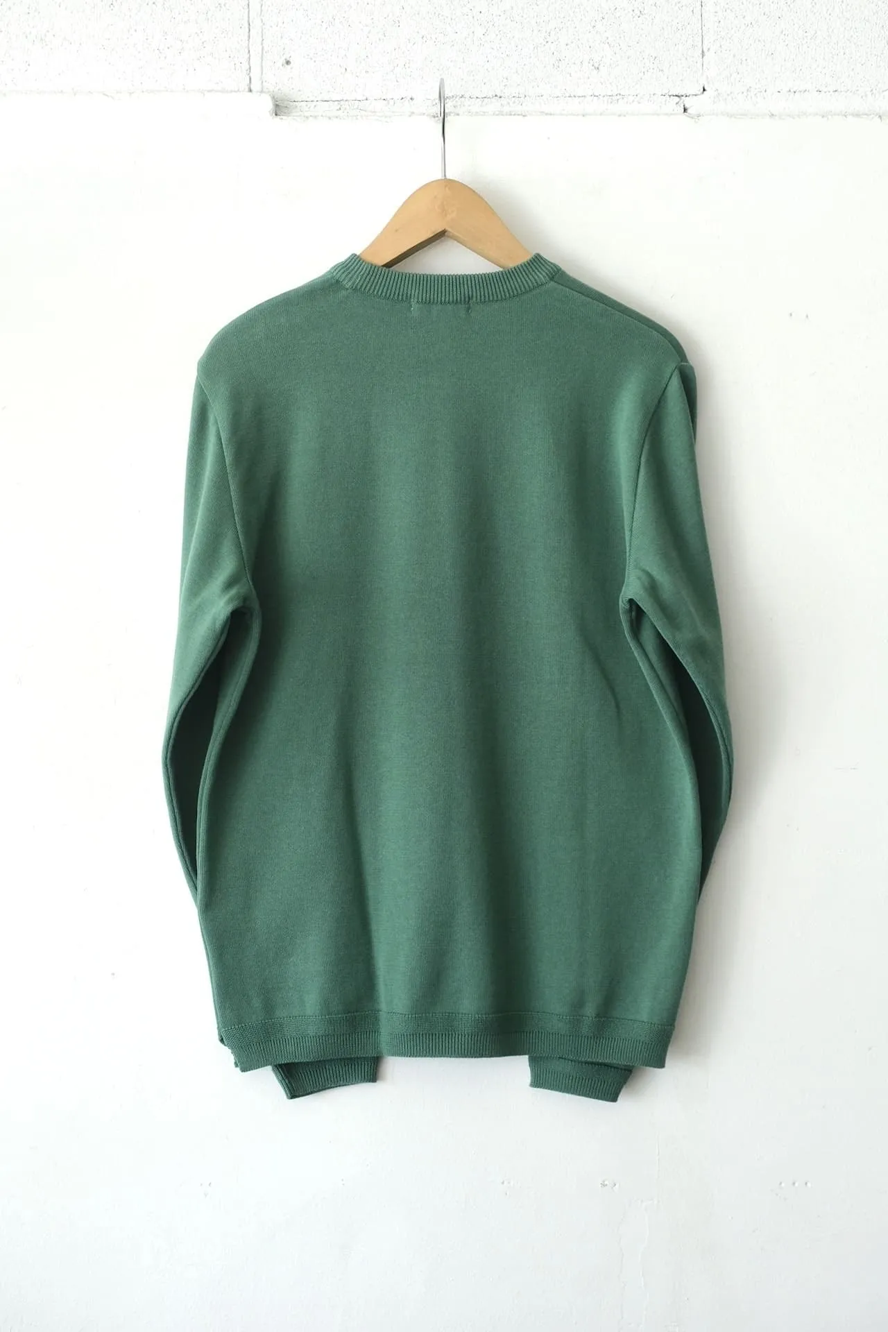 Knit Cotton Sweater - Green