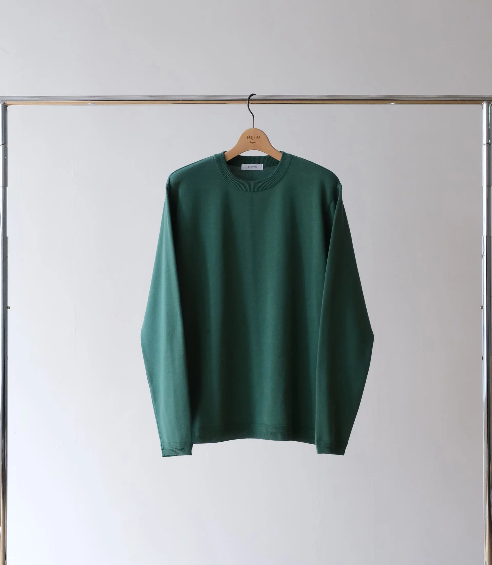 Knit Cotton Sweater - Green