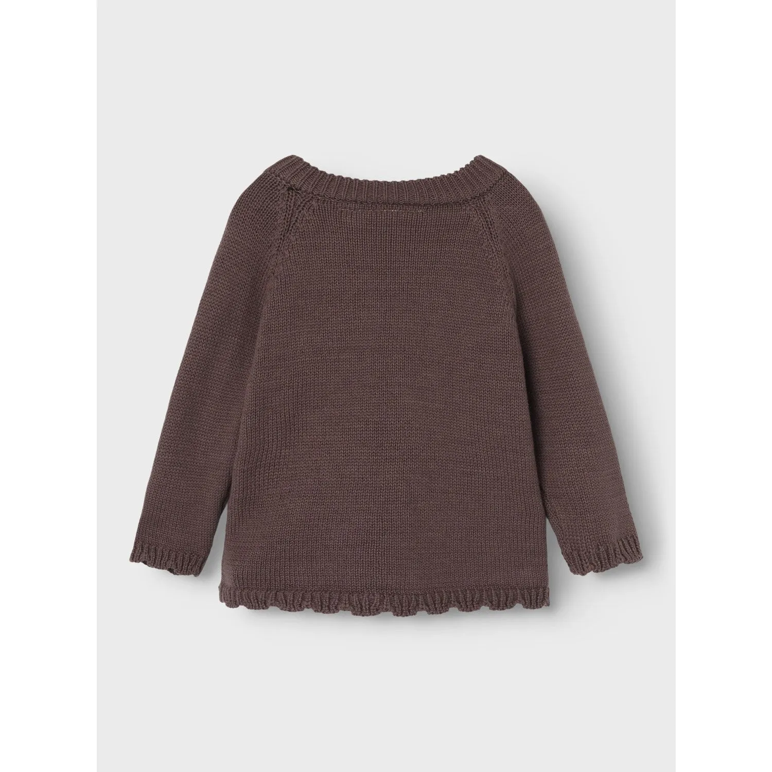 Lil'Atelier Peppercorn Laguna Wrap Knit Blouse