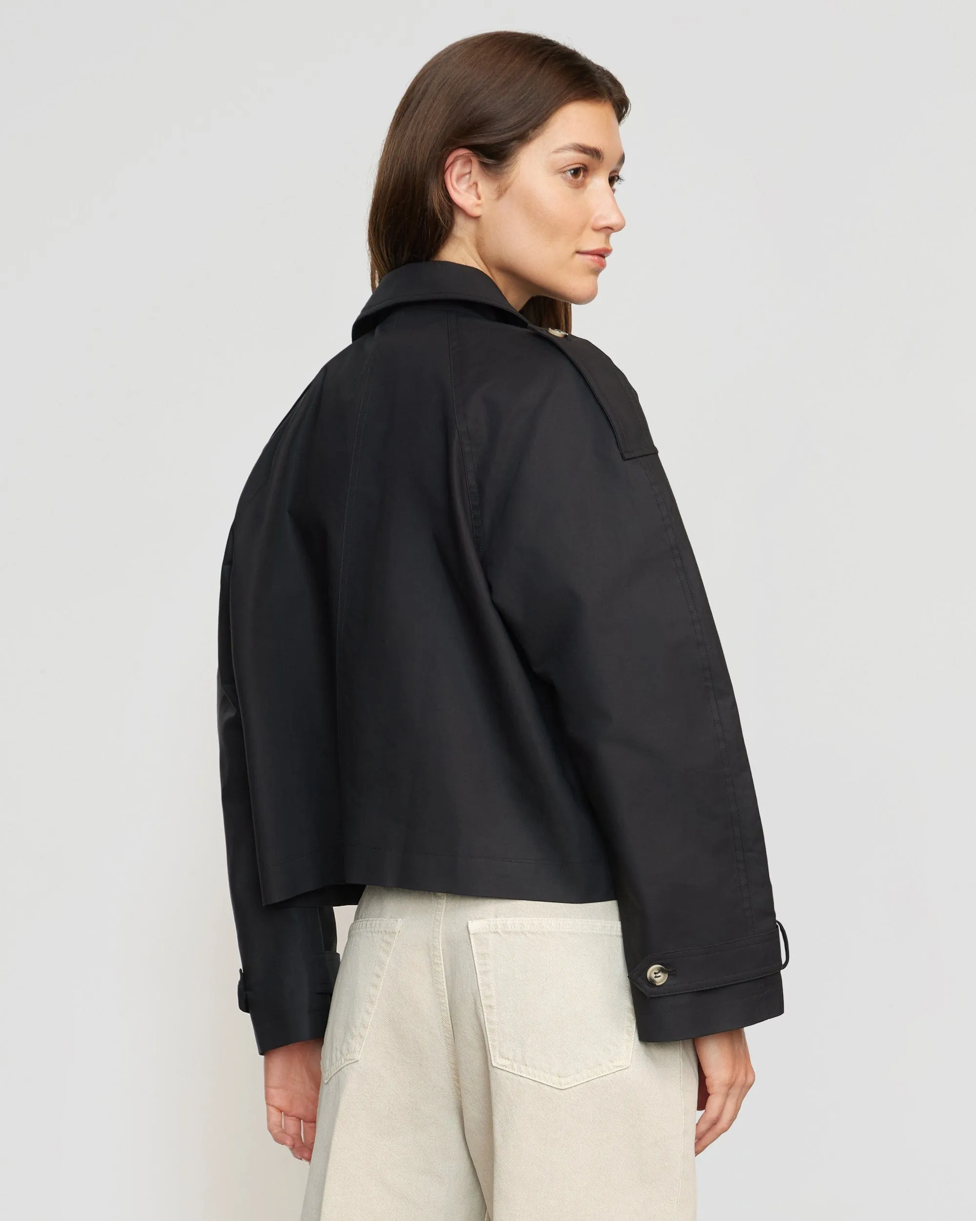 Luca Cropped Trench Jacket