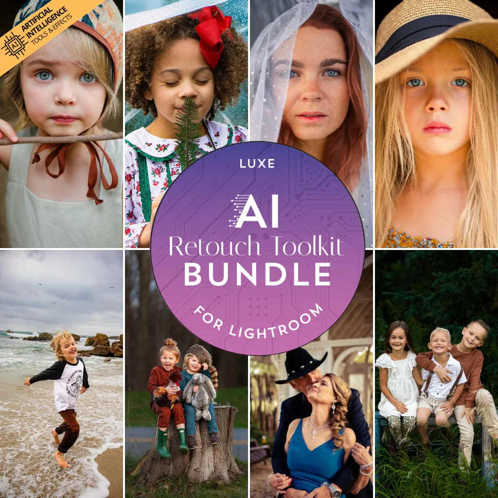 Luxe AI Retouch Toolkit Lightroom BUNDLE (5 Collections) – Desktop