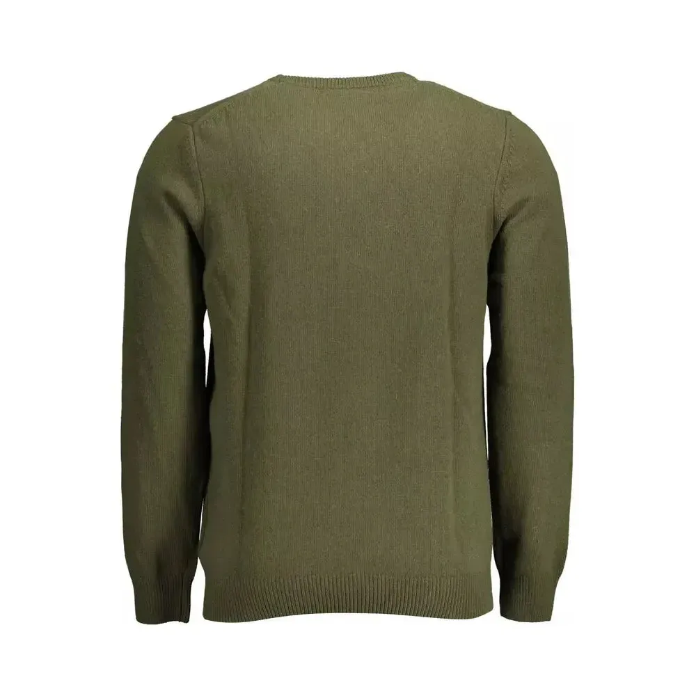 Lyle & Scott Green Wool Men Sweater