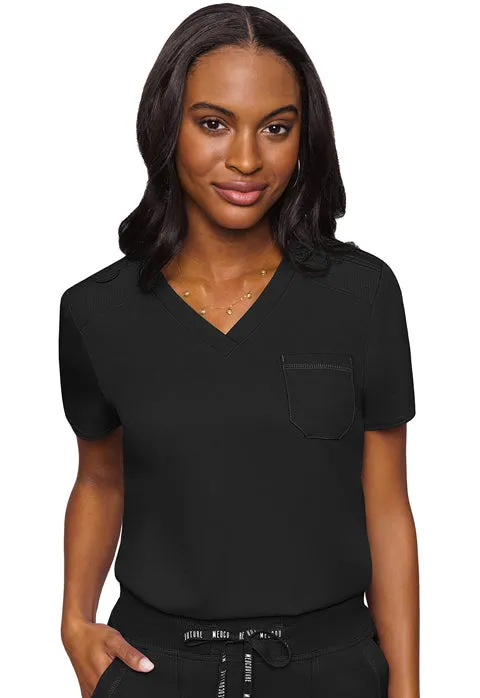 MC TOUCH Women's V-Neck Tuck In Scrub Top - MC7448