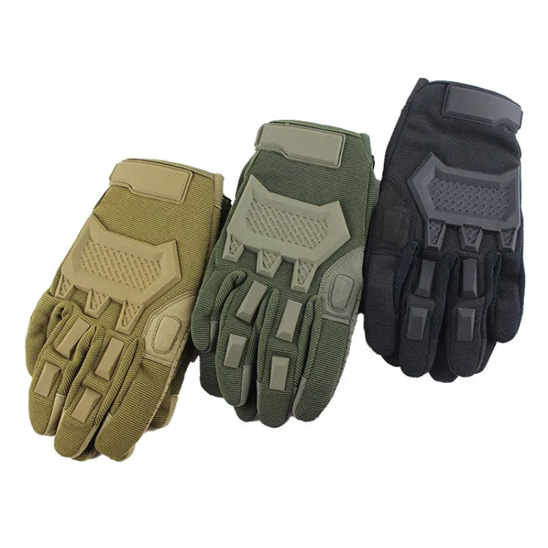 Men Paintball Airsoft Outdoor Shooting Hiking Full Finger Gloves