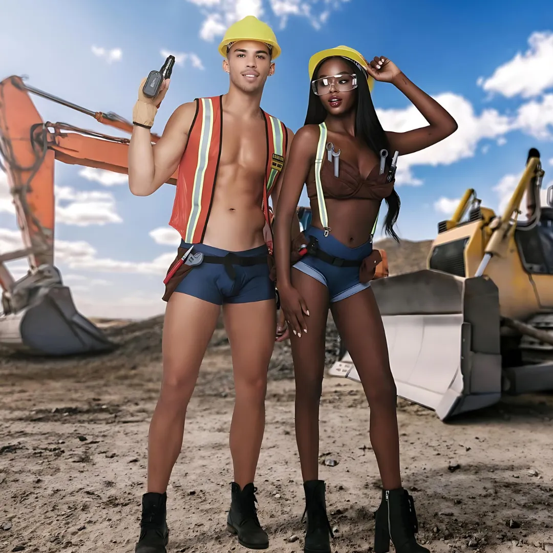 Mens Construction Hard-Worker Costume