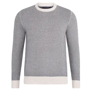 Mens Cotton Fisherman Tuck Stitch Jumper