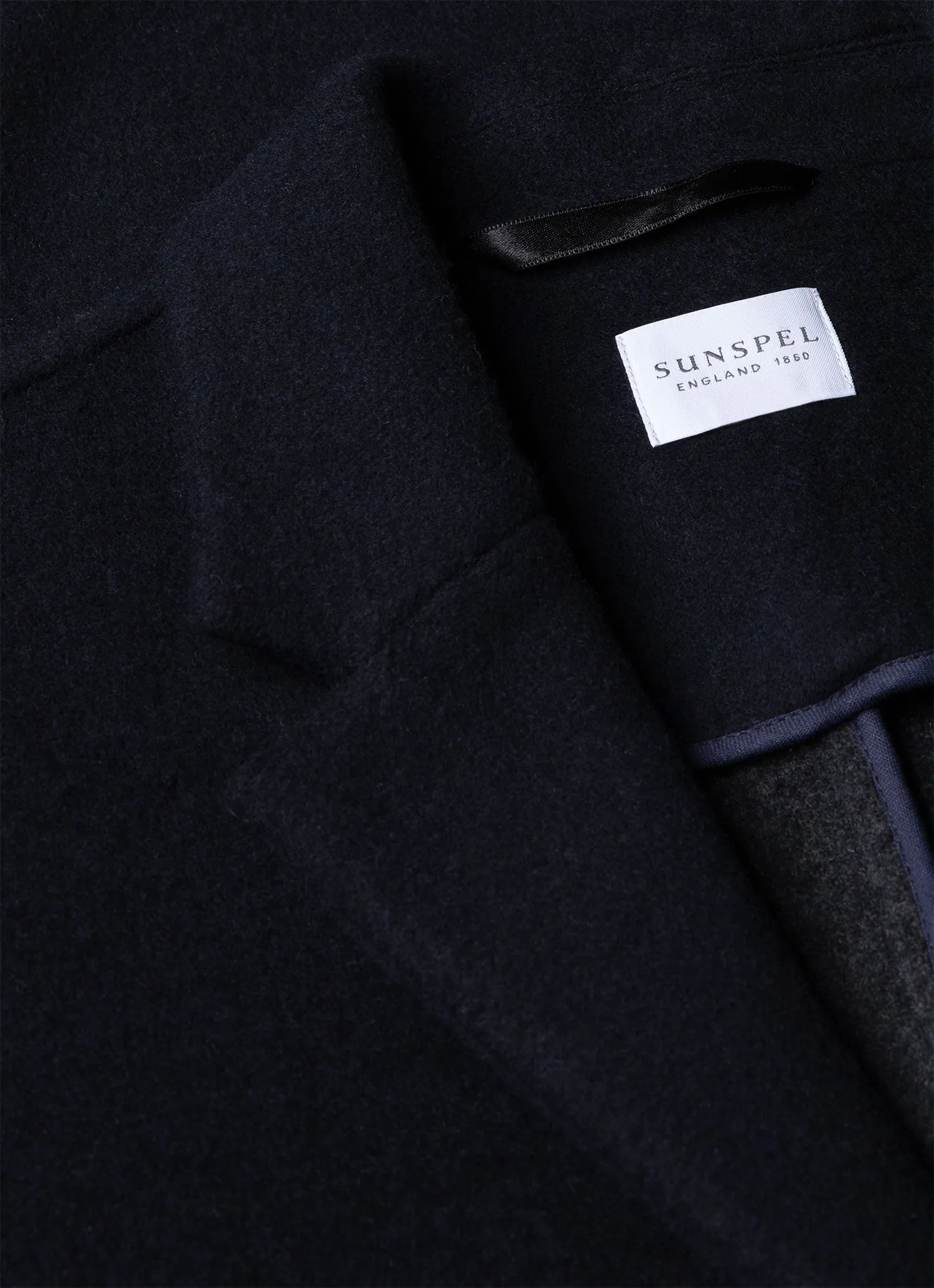 Men's Double Faced Overcoat in Navy