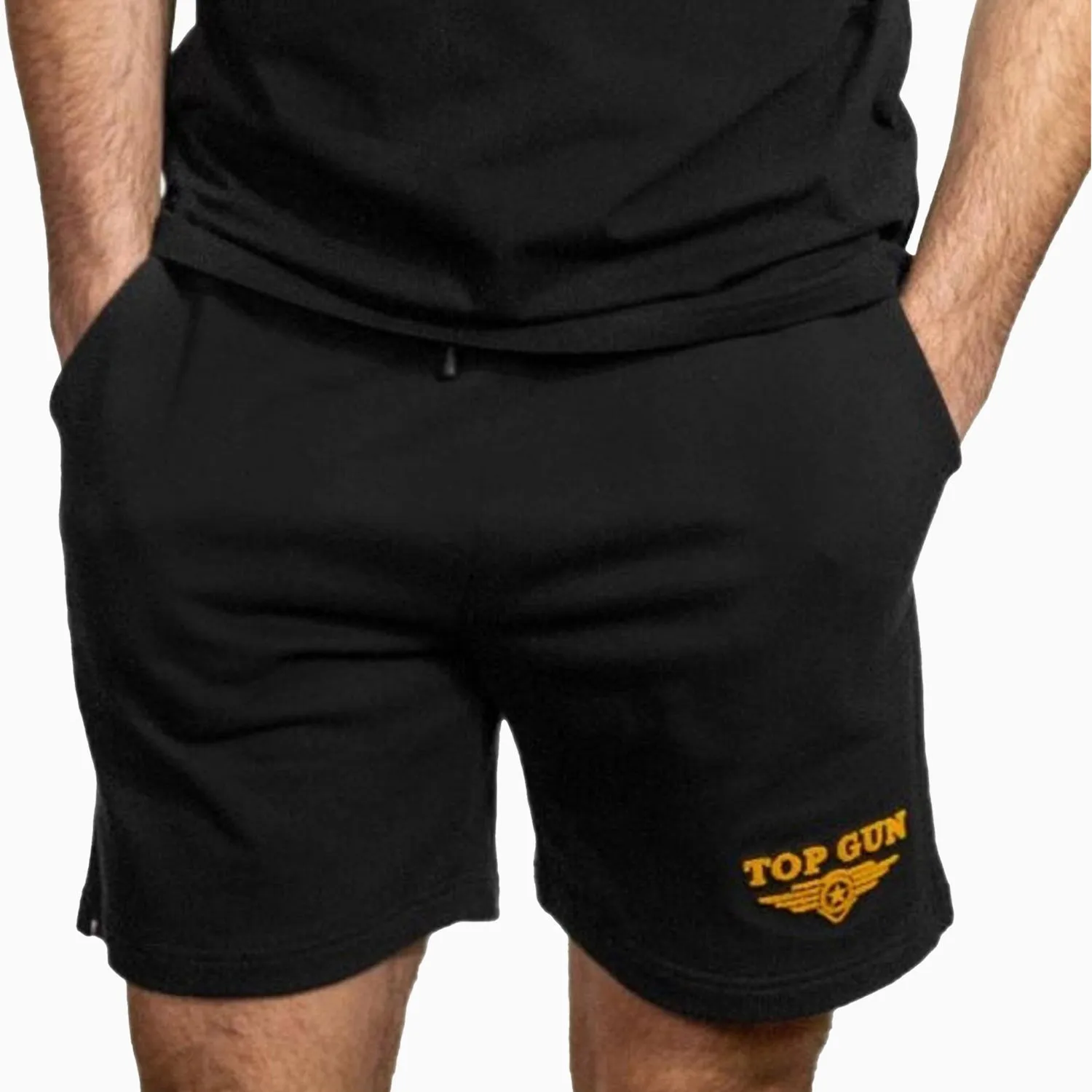 Men's Embroidered Logo T Shirt And Shorts Outfit