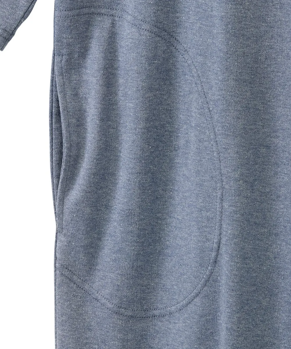 Men's Open Back Henley Nightgown