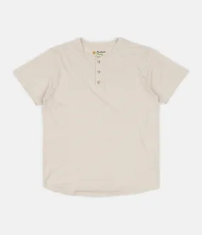 Mollusk Short Sleeve Henley T-Shirt - Natural