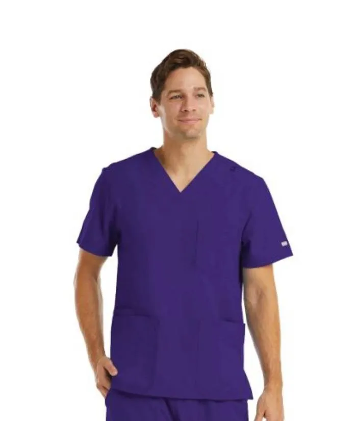 Momentum Mens 4 Pocket, V-Neck Scrub Top