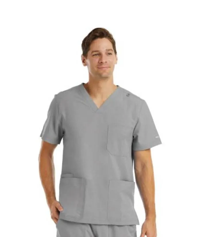 Momentum Mens 4 Pocket, V-Neck Scrub Top