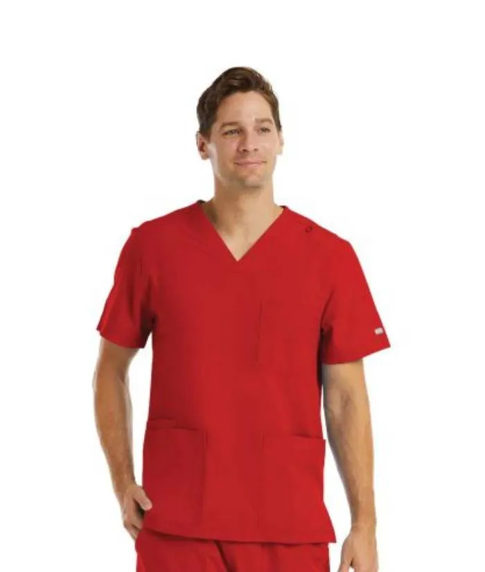 Momentum Mens 4 Pocket, V-Neck Scrub Top