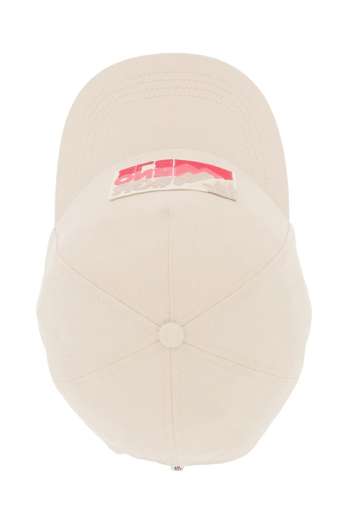 Moncler grenoble logo patch baseball cap