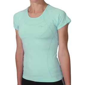 More Mile Seamless Lite Short Sleeve Womens Running Top - Green