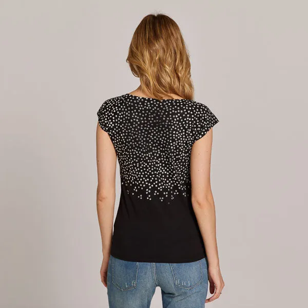 NEW! Blossom Bamboo T-Shirt in Black by Umsteigen