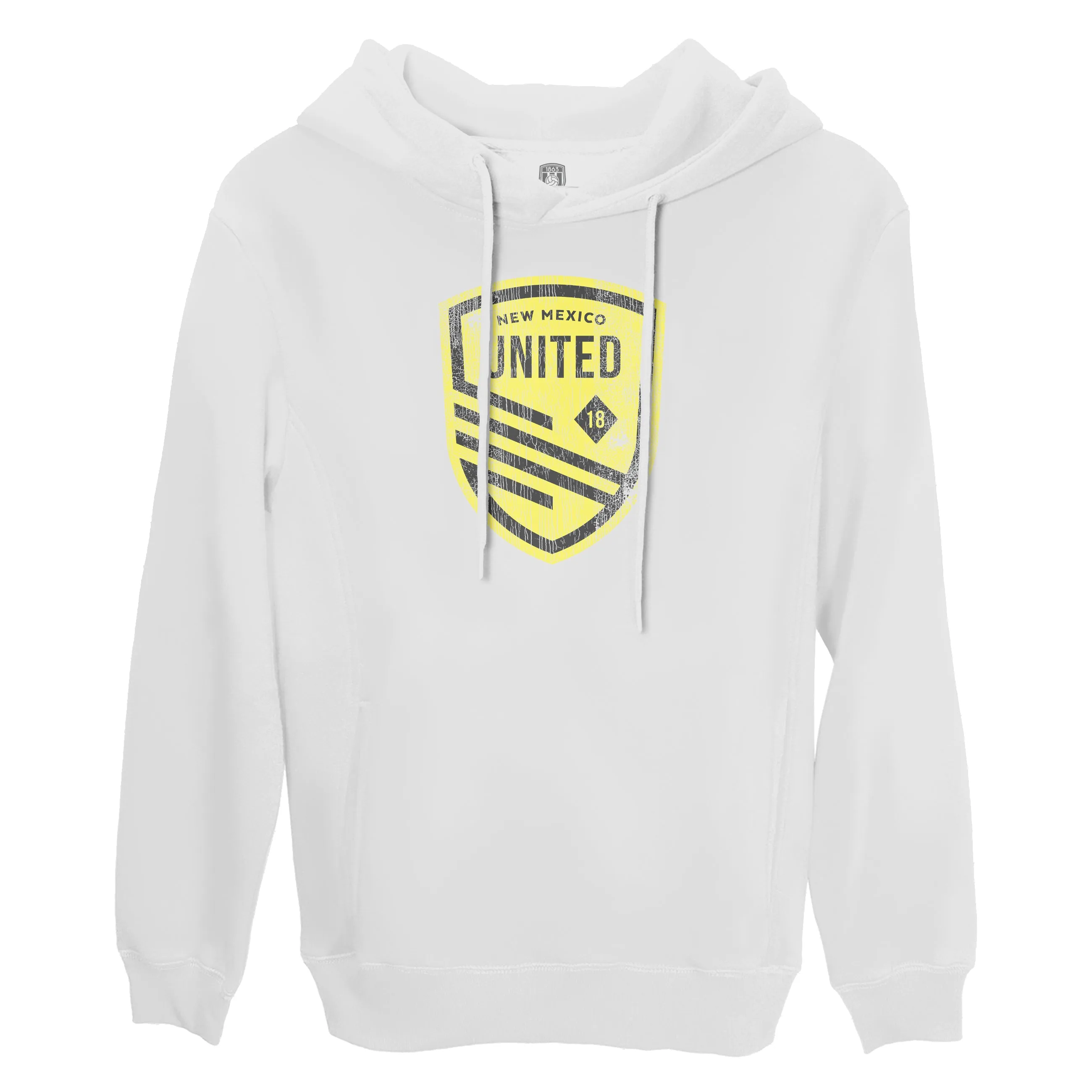 New Mexico United Color Badge Fleece Pullover Hoodie - White