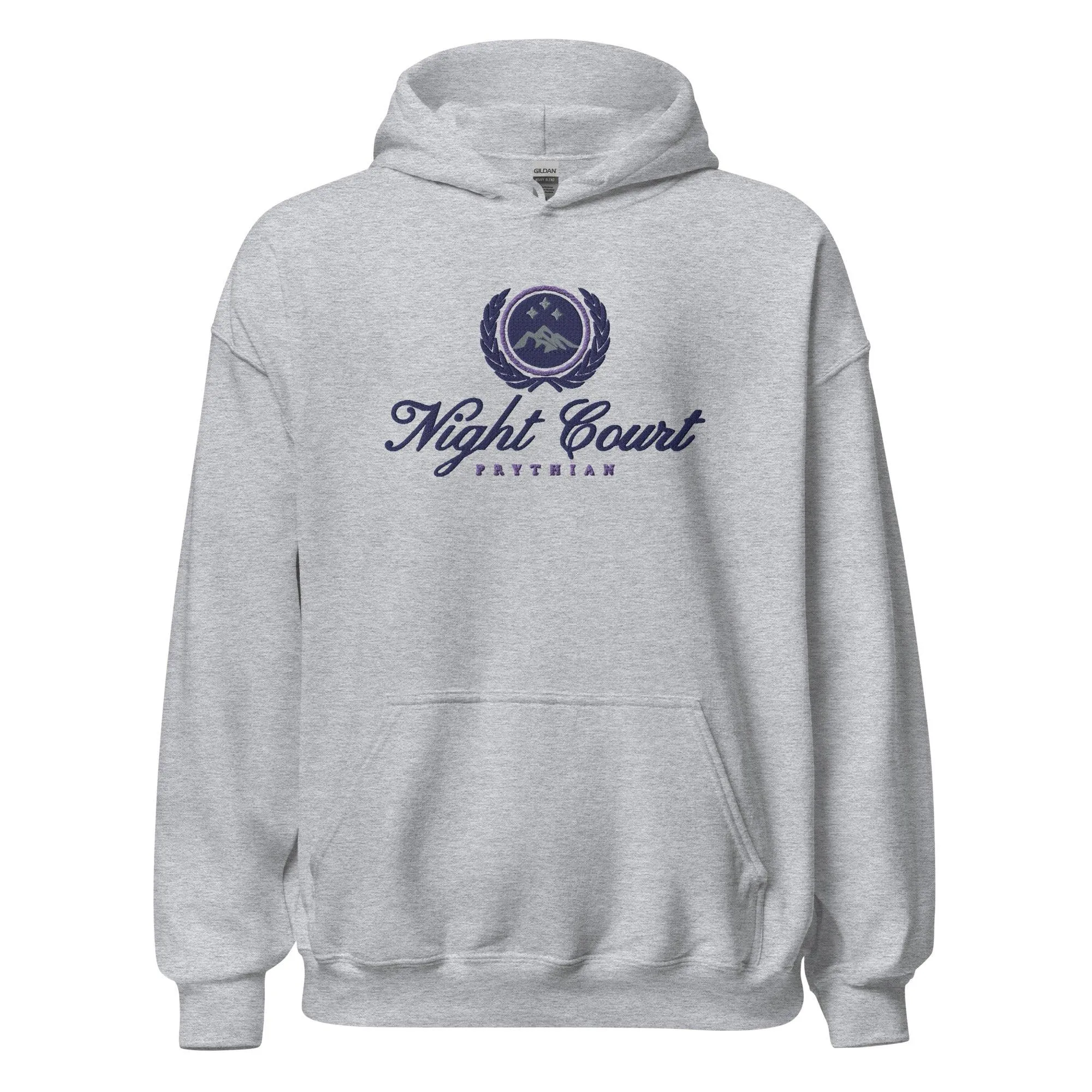 Night Court Embroidered Hoodie