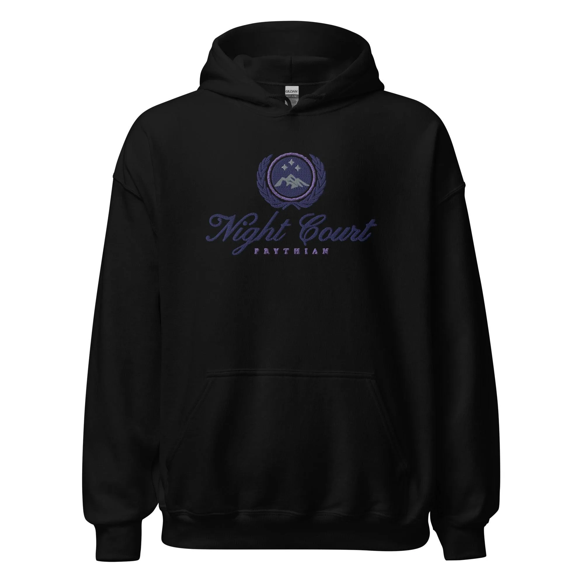 Night Court Embroidered Hoodie