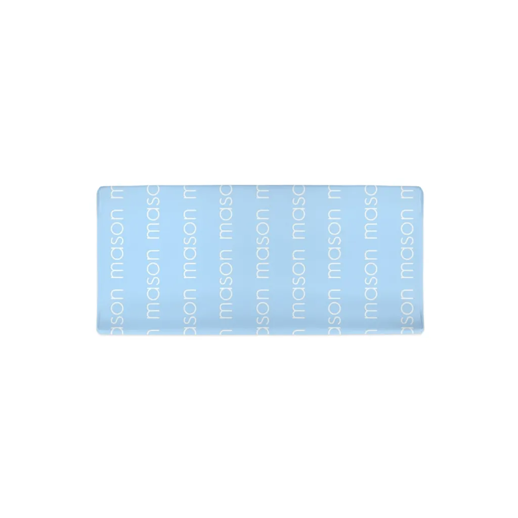 PERSONALIZED MODERN REPEAT CHANGING PAD COVER - LIGHT